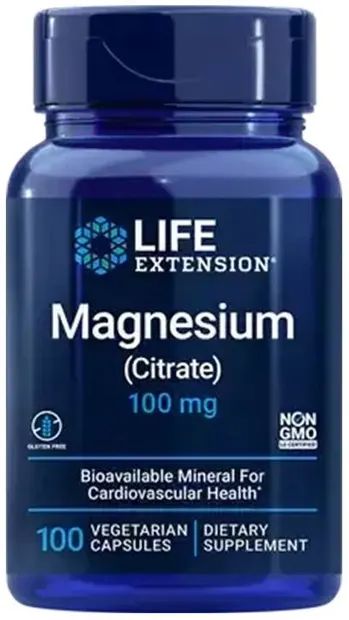Magnesium, 100 mg, 100 capsule, Life Extension