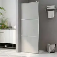 vidaXL Paravan de duș walk-in, 100 x 195 cm, sticlă ESG mată integral