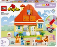 Constructor LEGO Duplo Bluey - Casa familiei lui Bluey cu un joc de memorie (10459)
