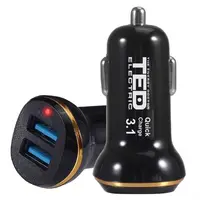 Incarcator auto cu 2 USB Maxim 3.1A FAST CHARGE, TED