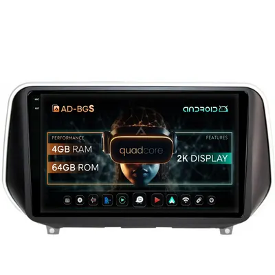 Navigatie 2K Hyundai Santa Fe (2018+), Android, S-Quadcore 4GB RAM + 64GB ROM, 9.5 Inch - AD-BGS90042K+AD-BGRKIT223