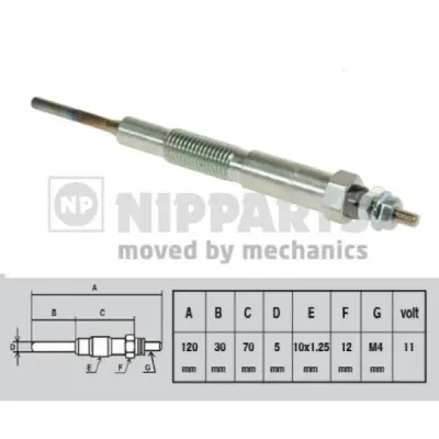 Bujie incandescenta NIPPARTS J5713010
