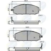 Set placute frana, frana disc COMLINE CBP3777