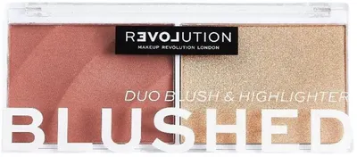 Relove by Revolution Paletă de blush și iluminator Blushed Kindness, 5.8 g