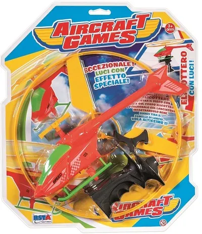 Jucărie pentru copii RS Toys - Elicopter iluminat, rosu