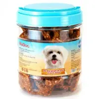 Recompense pentru caini Biodog os din piept de pui orez brun 500 gr