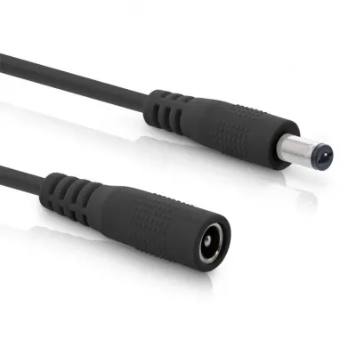 Cablu prelungitor alimentare DC 5.5x2.1mm T-M 5m Negru, Inline IL26805B