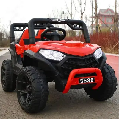 Masinuta electrica pentru copii Nichiduta 12V Off Road Race Red cu telecomanda 2.4G,faruri cu lumini LED, sunete,muzica, 2 motoare x 35w,functie slow start,mufa USB,centura de siguranta