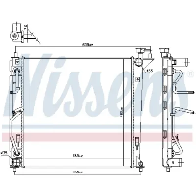 Radiator, racire motor NISSENS 66763