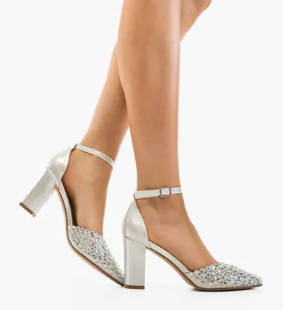 Pantofi dama Bampir Argintii