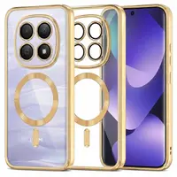 Husa MagSafe pentru Xiaomi Poco M8 / Redmi Note 15 5G / Note 15 4G, Techsuit, Luxury Crystal, Aurie