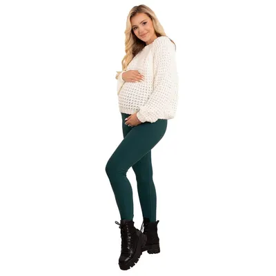 Colanti, Pentru gravide, Grosi, Pentru vremea rece, Cu talie speciala, Certificati Oeko Tex Standard 100, Din bumbac si elastan, Masura S, Green