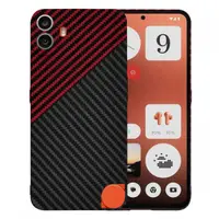 Husa pentru Nothing CMF Phone 1, Techsuit, Carbonite FiberShell, Neagra Rosie