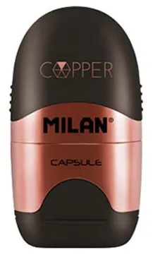 Radiera cu ascutitoare Milan - Copper, sortiment