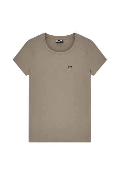 Tricou Emporio Armani Train Core Lady W Tee Slim Ss 7W001045AF10373U6167 Femei Bej M - Bej
