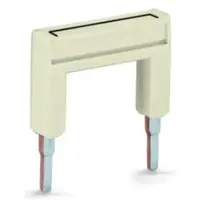 Push-in type jumper bar; insulated; from 1 to 3; Nominal current 25 A; light gray