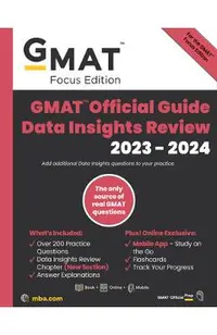 GMAT Official Quantitative Review: Data Sufficiency 2023-2024, Book + Online Question Bank