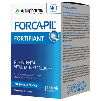 Forcapil par si unghii, 60 capsule