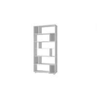 Biblioteca FORM, alb, 90x25,4x188,6 cm