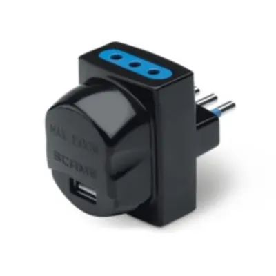 Usb Adaptorn2p+e-10a-(s11) Black 2x2p+e-10a-(p11) 1xusb 5v 2.1a