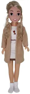 Păpuşă cu palton și rochie Bambolina - Dimian, 80 cm