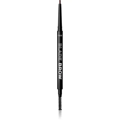 Revolution Relove Blade Brow creion pentru sprancene cu pensula culoare Granite 0.1 g