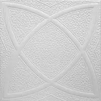 Tavan fals decorativ 0838 polistiren extrudat alb 50x50x0.4 cm