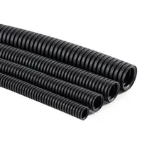 Rola 50 ml tub gofrat negru FLEX 320N, D40, HF,stabilizat UV, cu fir Extro 11102040