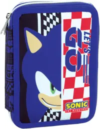 Neceser cu accesorii GIM Sonic - Lets Go, 2 fermoare