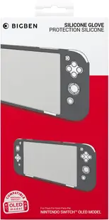 Husă de protecție din silicon Big Ben - Silicon Glove, gri (Nintendo Switch OLED)