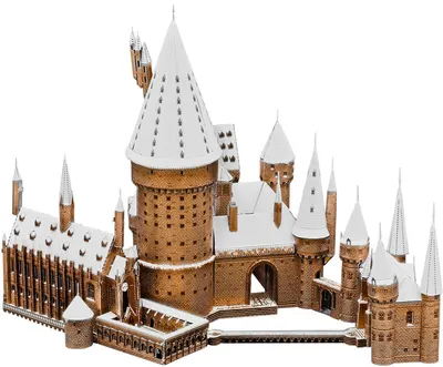 Model metalic de asamblat Metal Earth: Premium Series - Harry Potter: Hogwarts In Snow
