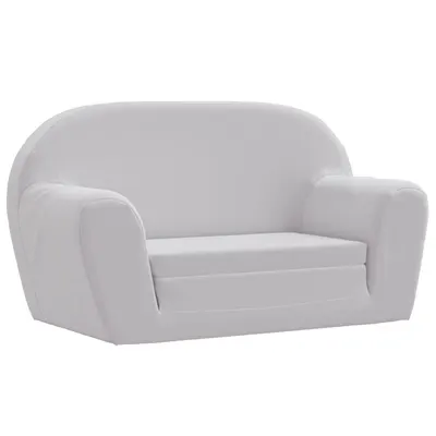 vidaXL Fotoliu extensibil pentru copii, gri deschis