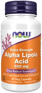Alpha Lipoic Acid, 600 mg, 60 capsule, Now