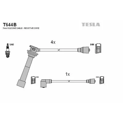 Set cablaj aprindere TESLA T644B