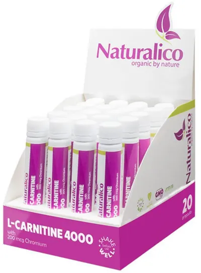 L-Carnitine 4000, 20 shot-uri, Naturalico