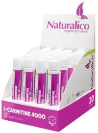L-Carnitine 4000, 20 shot-uri, Naturalico