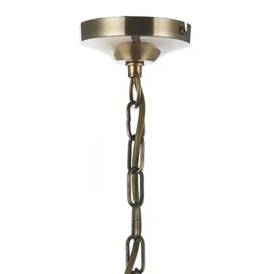 Lampa suspendata Ambassador 5 Light Dual Mount Pendant Antique Brass