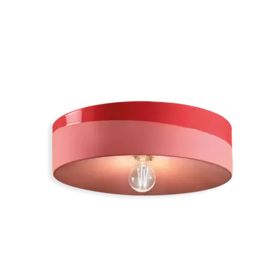 Plafoniera D.40 / Ceiling Lamp D.40 Deco Pi Finish Roc - Rosso Corallo C1792