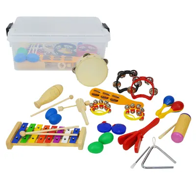 Set de percuție pentru preșcolari cu 16 accesorii