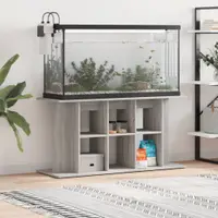 vidaXL Suport acvariu, gri sonoma, 120x40x60 cm, lemn prelucrat