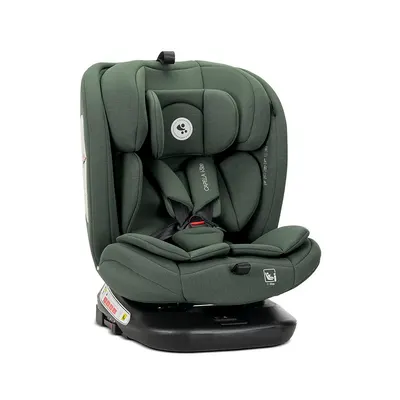 Scaun auto pentru copii i-Size Capella Green cu isofix, rotativ 360 grade, 0 luni-12 ani, 40-150 cm