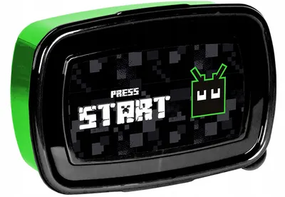 Cutie pentru mâncare Paso Press Start - 750 ml, verde