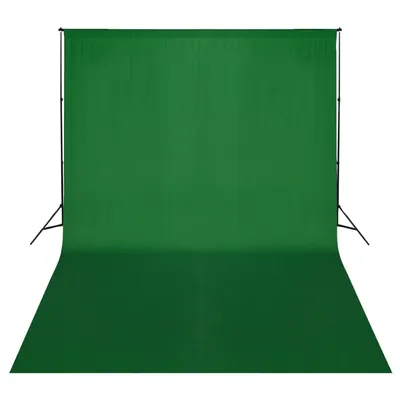 vidaXL Sistem de suport fundal, 500 x 300 cm, verde