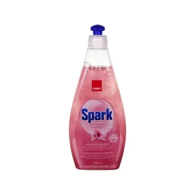 Detergent vase Sano Spark cu parfum delicat de migdale 500ml Engros