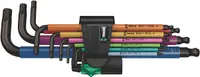 Set de chei hexagonale Wera - Hex-Plus Multicolour 1, 9 buc, L-key
