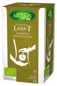 Ceai bio din plante pentru digestie Laxa-T, senna, hibiscus și lemn dulce, 20 pliculețe filtrante, Artemis Bio
