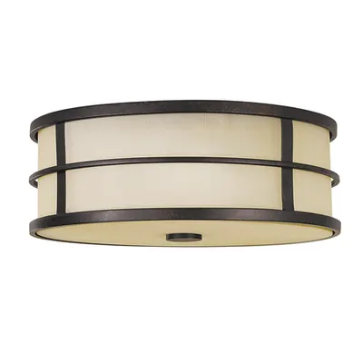 Corp de iluminat decorativ pentru exterior, Fusion 3 Light Flush Mount