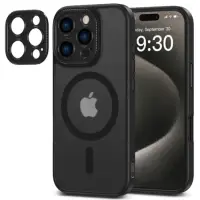 Husa MagSafe pentru Apple iPhone 16 Pro Max, Tech-Protect, Magcam, Neagra
