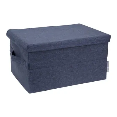 Cutie de depozitare albastră din material textil cu capac 40x30x22 cm Soft Storage – Bigso