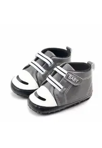 Ghetute Gri - Monkey - Gri - Casual - Piele ecologica - Baieti - Velcro - Gri - Usoara - pentru bebelusi - 3-6 luni